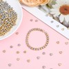 500 Pcs 6mm Heart Shape Spacer Beads for Jewelry Making,