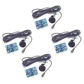 4pcs JSN-SR04T Integrated Ultrasonic Distance Sensor Module Ultrasonic Transducer with Probe Proximity Sensor Measurement Module