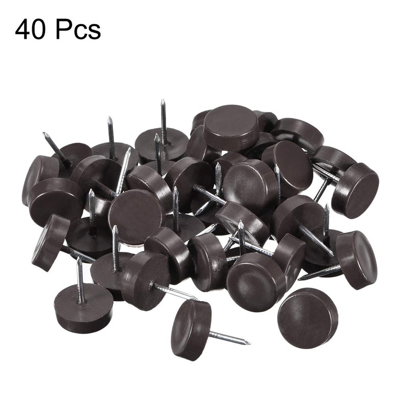 sourcing map Furniture Feet Nail Plastic Glide Nails Chair Table