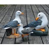 coolboy Real Seagull Figurine Garden Decorations,Seagull Statue Outdoor Decoration,Sea Bird