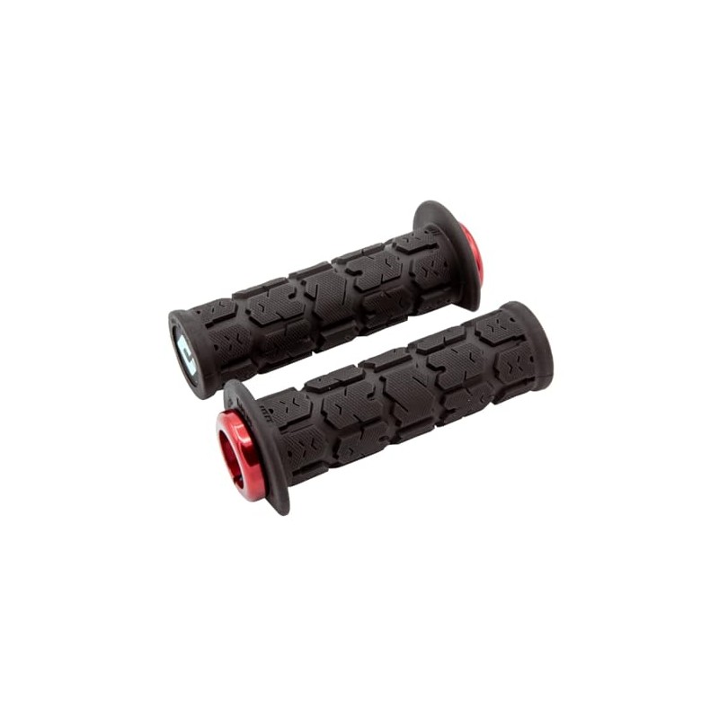 ODI Black & Red Rogue Lock On Grips for ATV's