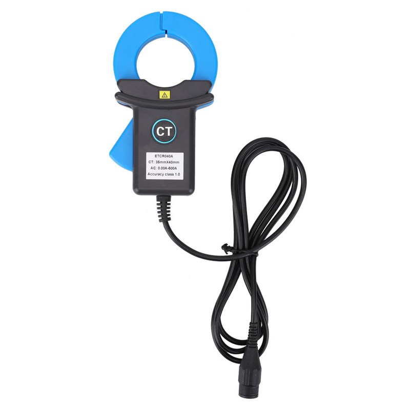Clamp Current Sensor Leakage Detection Electrical Industrial Measuring Instrument Blue