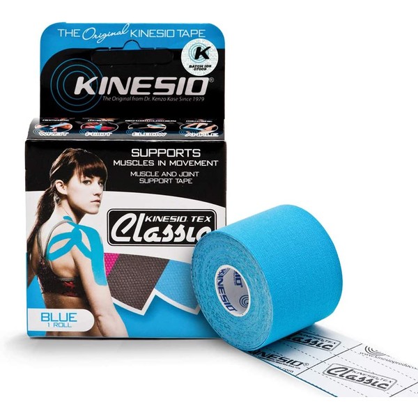 Kinesio Taping - Elastic Therapeutic Athletic Tape Tex Classic - Blue – 2 in. x 13 ft