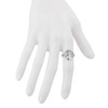 LUX ACCESSORIES Silver Tone Round Circle Tree of Life Shaped