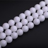 GEM-Inside 14mm White Color Jade Gemstone Beads for Jewelry Making