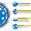 HONGUIS 5 inch Diamond Cup Grinding Wheel,7/8"-5/8" Arbor Concrete Grinder