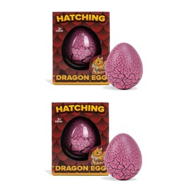 Class Collections Surprise Growing Dragon Hatch Egg Kids Novelty Toy - Pack of 2, Pink