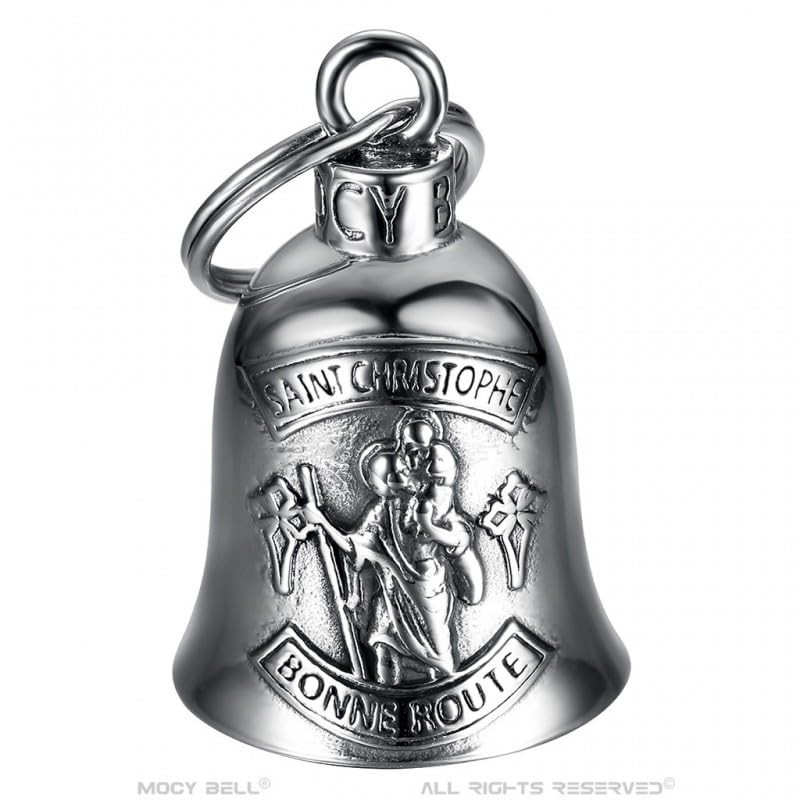 MOCY BELL - Clochette moto Saint-Christophe Bonne route Guardian Gremlin