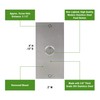 Waterwood Medium Rectangle Stainless Steel Doorbell - Wired Modern Stainless