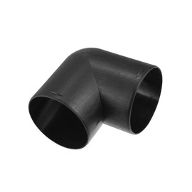 REPAIROCK Car Air Diesel Heater Duct Car Heater Warm Air Ducting Pipe Elbow Outlet Connector 2.95'' 75mm OD Black Auto Replacement Parts