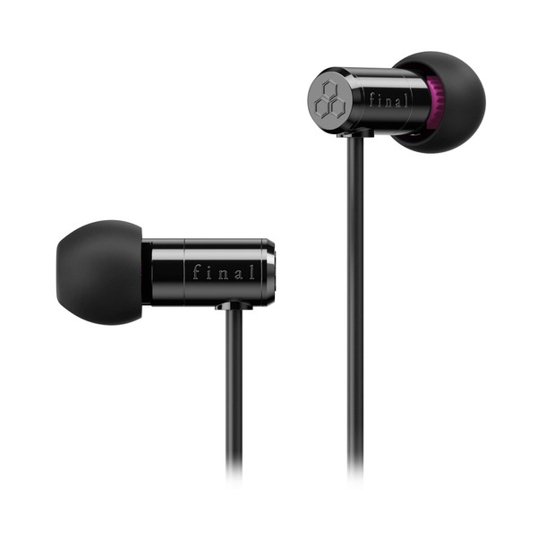 Final E500 In-Ear Earbuds [VR Binaural ASMR 360 Audio Recommended] Black