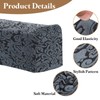 sourcing map 4Pcs Stretch Armrest Covers, Polyester Jacquard Soft Couch