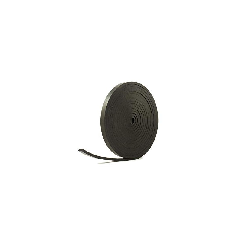 Solid Neoprene Black Rubber Strip 15mm Wide x 5mm Thick