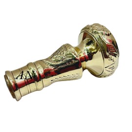 Vintage Brass Handle Victorian Telescope Fold able Wooden Walking Stick Walking Cane Ideal Gift