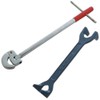 Tooltime® Plumbers 16" Adjustable Basin Wrench with Green PVC Grip