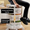 Kitchen Storage Cart Rotating Basket Rack Vegetable Fruit Holder 3