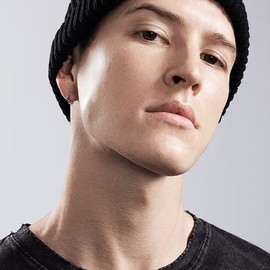 Immobird Black Hoop Earrings Personality Twisted Round Hoop Earrings for Men or Women 925 Sterling Silver 16mm