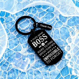 Boss Gifts for Women Men Boss’s Day Keychain Funny Boss Gifts for Male Female Thank You Gift from Employee Bosses Birthday Gift for Leader Mentor Appreciation Retirement Leaving Presents for Bosses