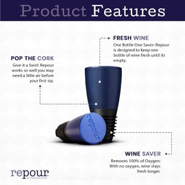 Repour Wine Essentials Combo Pack – Premium Corkscrew & Wine Saver | Manual Wine Key Removes Corks Easily, Wine Stopper Preserves Wine Easily|Perfect for Wine Lovers and Enthusiasts (Mahogany 10 Pack)