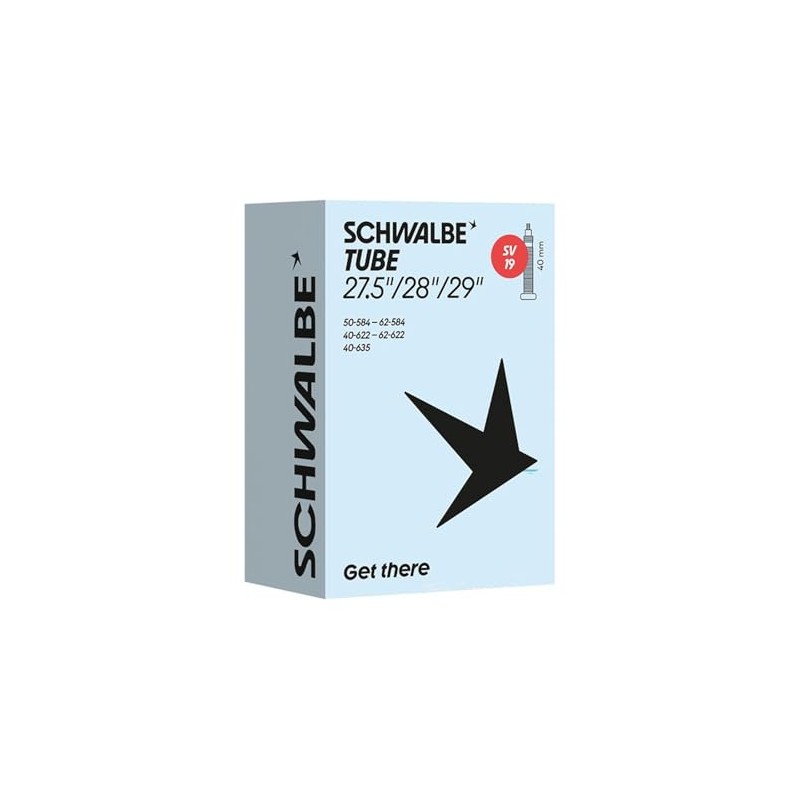 Schwalbe SV19 Presta 40mm Inner Tube, 27.5" to 29"