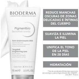 BIODERMA Pigmentbio Sensitive Areas - Crema Despigmentante e Hidratante para Cuerpo. Formulada para reducir manchas oscuras