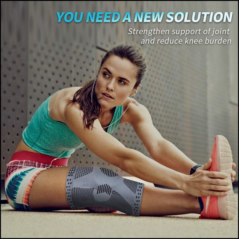 NEENCA 2 Pack Knee Braces for Knee Pain, Compression Knee