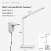 LED Desk Lamp with USB Charging Port, Dimmable Eye-Caring Reading