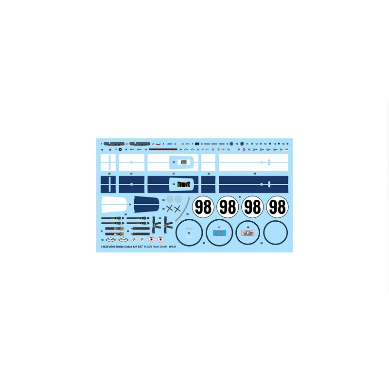 Revell Level 4 Model Kit Shelby Cobra 427 S/C Modelo