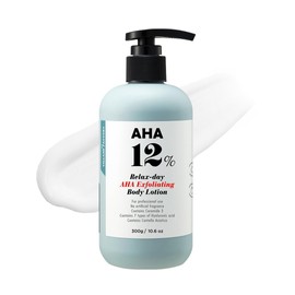 [VILLAGE11FACTORY] AHA 12% GLYCOLIC ACID BODY LOTION (300 g) For Rubbing Skin - Exfoliating AHA Body Lotion for Rough, Bumpy Skin, KP, Smoother Texture and Daily Hydration - Korean Skincare