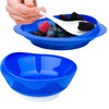 DURASIKO Non-Skid Suction Base Plates & Bowls Set, Adaptive Spill