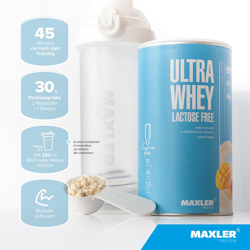 Maxler Ultra Whey Protein Lactose Free - 24 g Protein