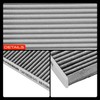 A-Premium Filtro de habitáculo de 2 piezas con carbón activado