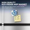 1 x Square MDF Fridge Magnet - Greece Greek Flag