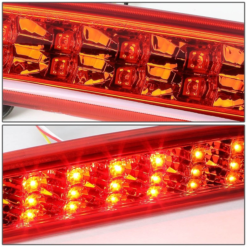 DNA MOTORING 3BL-DRAM94-LED-RD Red Lens LED Third Tail Brake Light