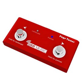 GIMI Color Page Turner Foot Pedals for Loop Station Looper Tuning Replaces All Forward and Back Button Functions (Red)