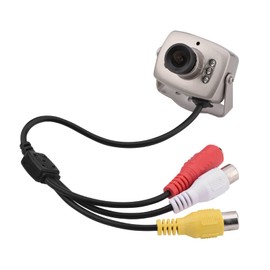 Dpofirs Wired Analogue CCTV Camera, 3.6 mm Wide Angle Lens, Audio Video Surveillance Camera for the Parking Lot of a Community House (PAL System (with Label