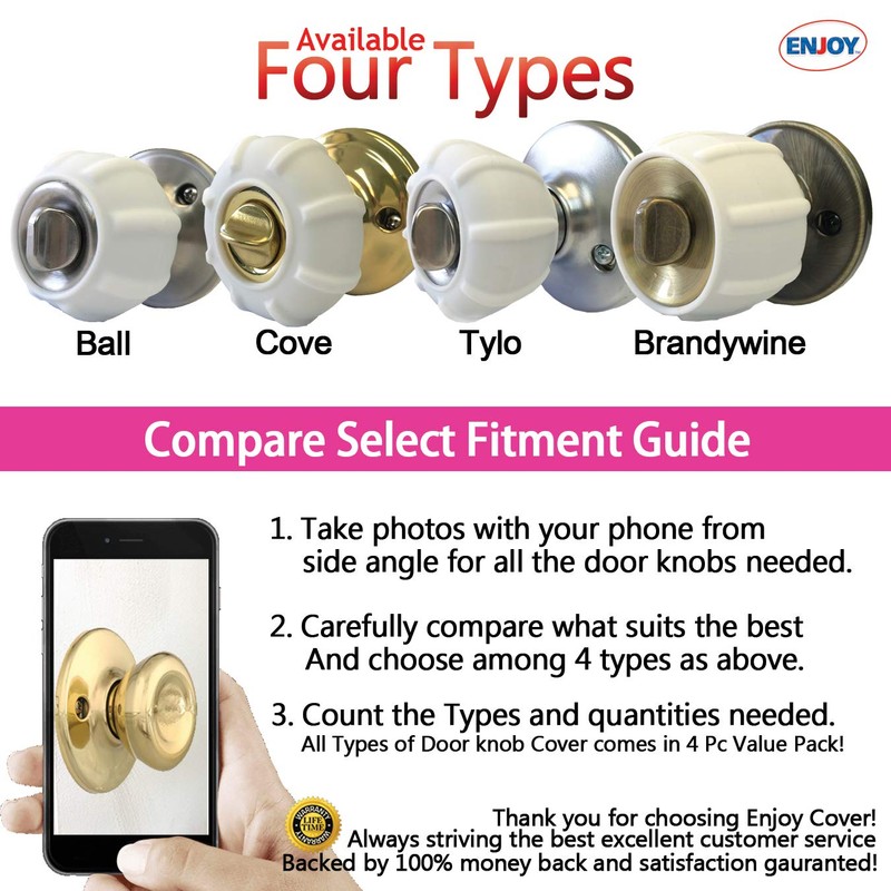 New Enjoy Cover - Door Knob Cover Grips Non Slip