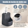 Ulable Dispensador de jabón para Platos,Jabonera Cocina con Guarda Estropajos
