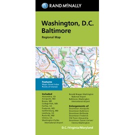 Rand McNally Folded Map: Washington, D.C. Baltimore Regional Map