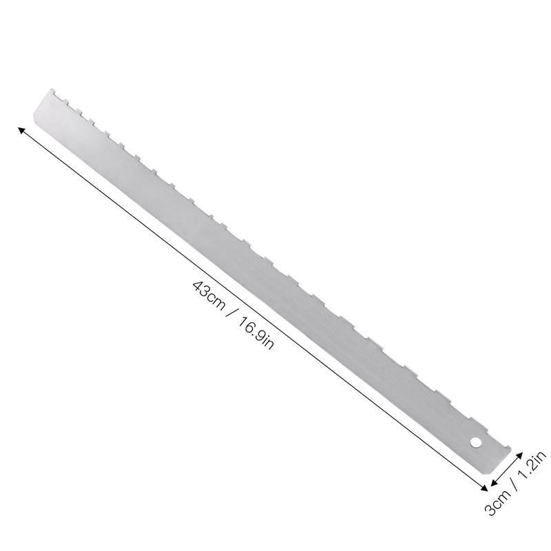 Guitar Neck Notched Ruler Aluminum Music Instrument Accessories for Electric