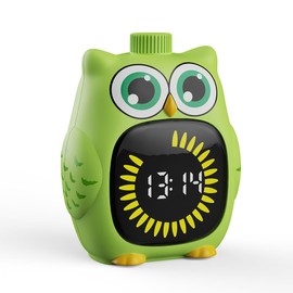 Owl Visual Timer for Kids 99 Min Visual Countdown Time for Classroom Home Kids Timer Visual with Sound or Silent Mode Time Management Tool for ADHD Autism Toddler Homework Potty Training L02