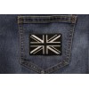 Ivamis Black and White UK Flag Patch- 3x2 inch -