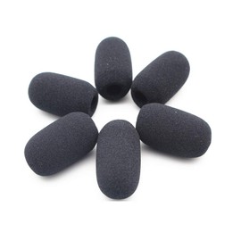 Saidbuds 6 Pack Microphone Windscreens, Dense Mic Foam Covers Windshields for Lightspeed Astro A50s David Clark Aviation Headsets