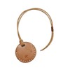 Voodoo Cats Quick Pay Coin Shaped Case, Leather, Cowhide Leather,