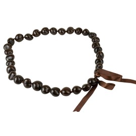 Hawaiian Kukui Nut Brown Shell 32" Necklace