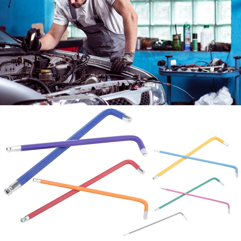 Lengthened Type Flat End Hex Wrench Set Socket Head Wrench