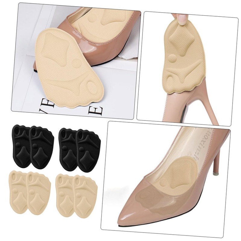 Baluue 2sets Shoe Inserts Cushioning Foot Pad Non-slip for All