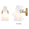 BAODEN Rotatable Frosted Milk White Glass Wall Sconces Lighting Modern