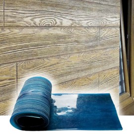 Polyurethane Mat Stamp ''Wood | 39,56'' x 9,05'' x 0,23'' Inches | 1005 х 230 х 6 mm | Flexible and Durable Stamp for Printing Decorative Textures on Concrete, Cement and Plaster