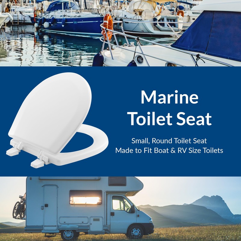 BEMIS TC50TTA MARINE Toilet Seat, Small Toilet Seat Made for